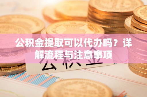 潮安公积金提取可以代办吗？详解流程与注意事项