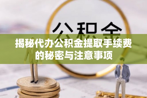 潮安揭秘代办公积金提取手续费的秘密与注意事项