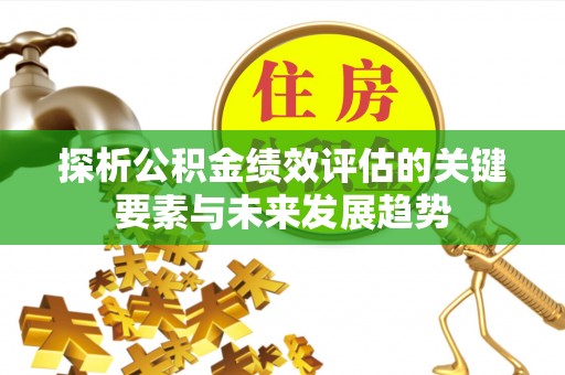 潮安探析公积金绩效评估的关键要素与未来发展趋势