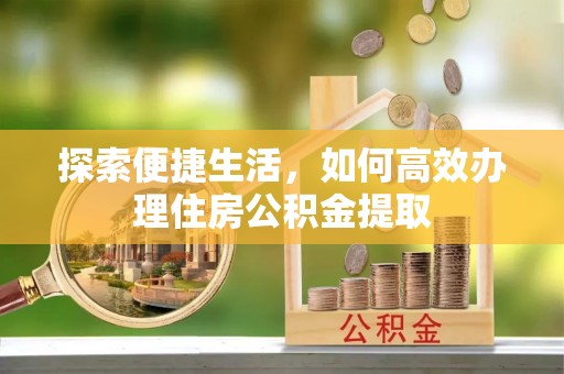 潮安探索便捷生活，如何高效办理住房公积金提取
