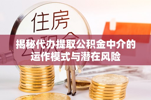 潮安揭秘代办提取公积金中介的运作模式与潜在风险