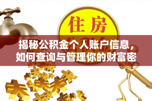 潮安揭秘公积金个人账户信息，如何查询与管理你的财富密码