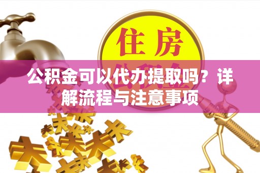 潮安公积金可以代办提取吗？详解流程与注意事项