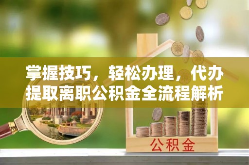 潮安掌握技巧，轻松办理，代办提取离职公积金全流程解析