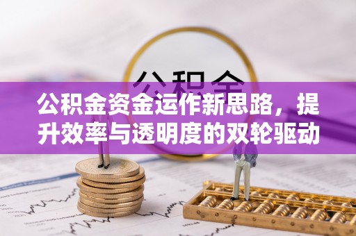 潮安公积金资金运作新思路，提升效率与透明度的双轮驱动