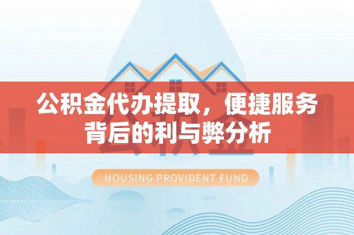 潮安公积金代办提取，便捷服务背后的利与弊分析