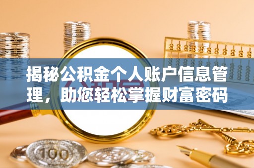 潮安揭秘公积金个人账户信息管理，助您轻松掌握财富密码