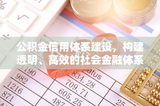潮安公积金信用体系建设，构建透明、高效的社会金融体系